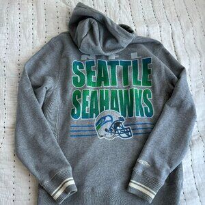 Seattle Seahawks Full Zip Hoodie Jacket Mitchell & Ness (Men's Size Small S)